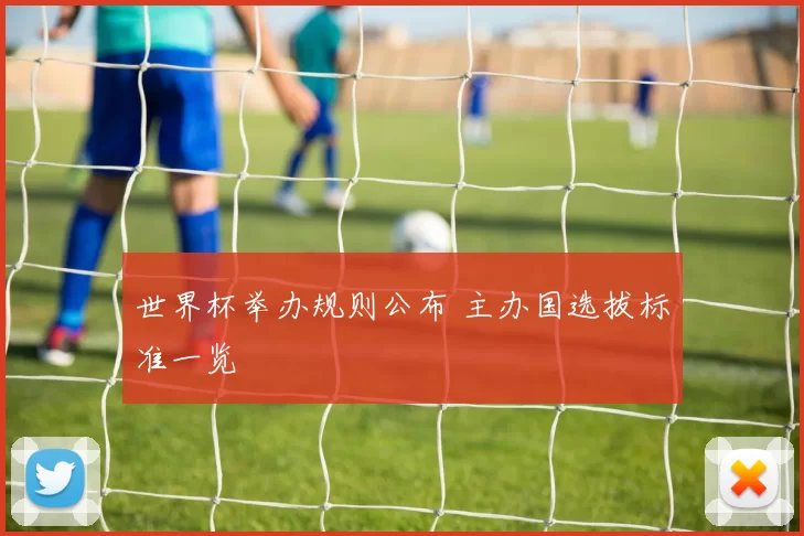 世界杯举办规则公布 主办国选拔标准一览